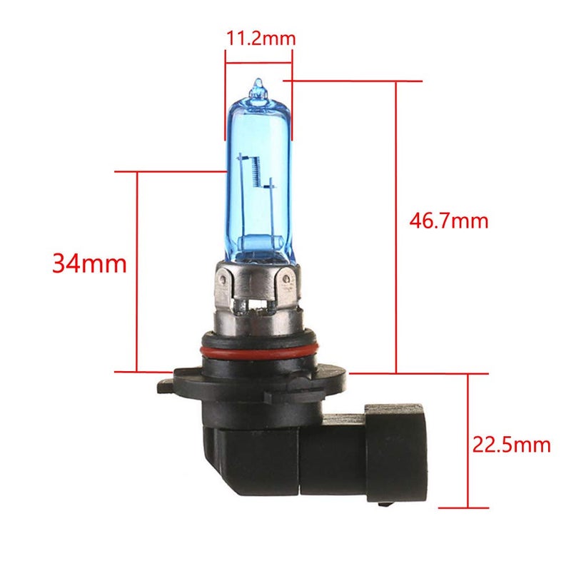ESUPPORT 9005/HB3 6000K Xenon Gas Halogen Headlight White Light Lamp Bulbs 100W Pack of 2 - Image 3